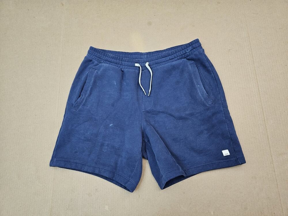 Vuori Shorts Mens XL BLUE Seaside Short Fleece Athleisure Preppy V3057